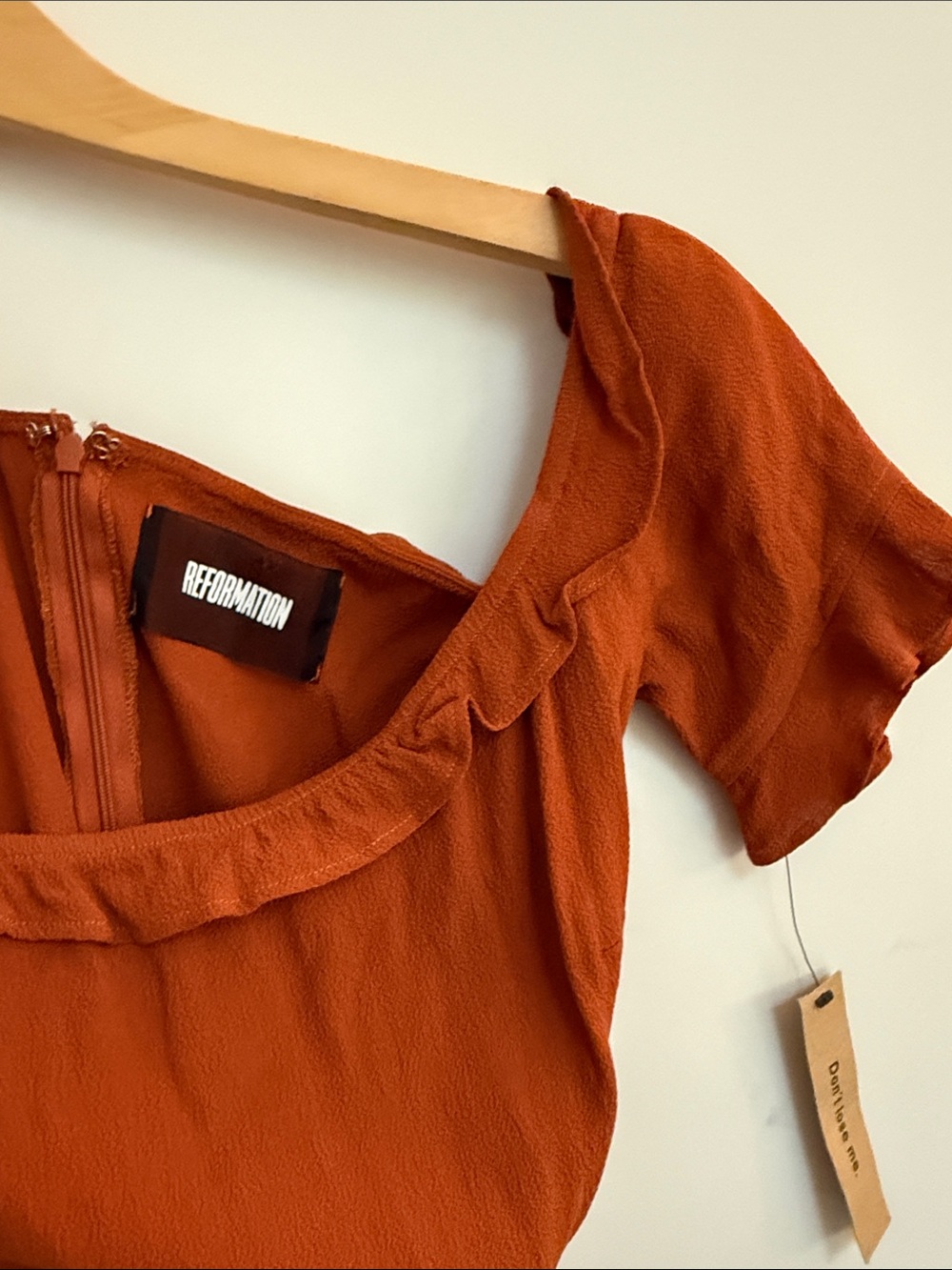 NWT Reformation Ruffle Dress - Picture 3 of 4